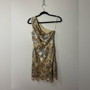 One Shoulder Mini Dress The Population Dress